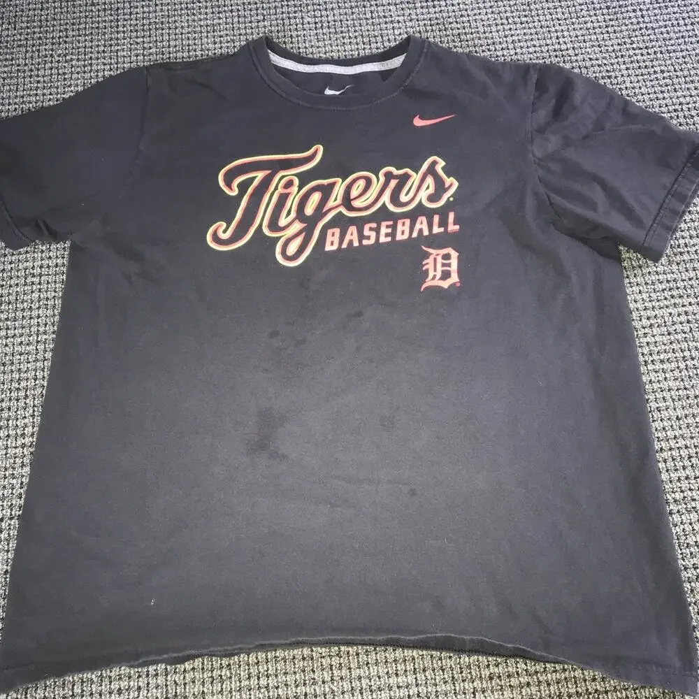 Detroit Tigers Nike XL Regular Fit Gray‎ Tee Shirt 2014